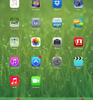 Apple iOS7 Home Screen