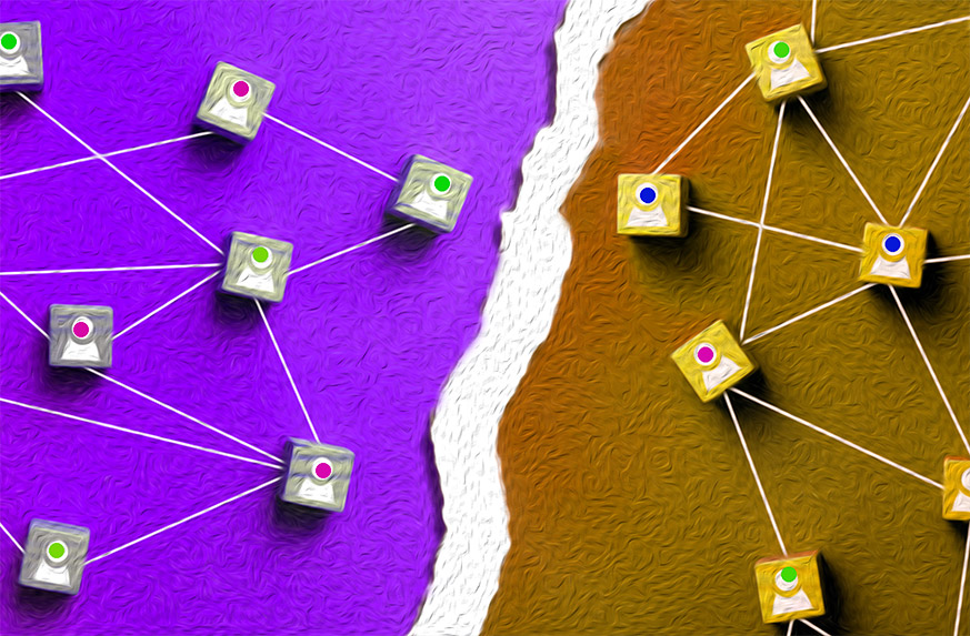 political polarization social media facebook