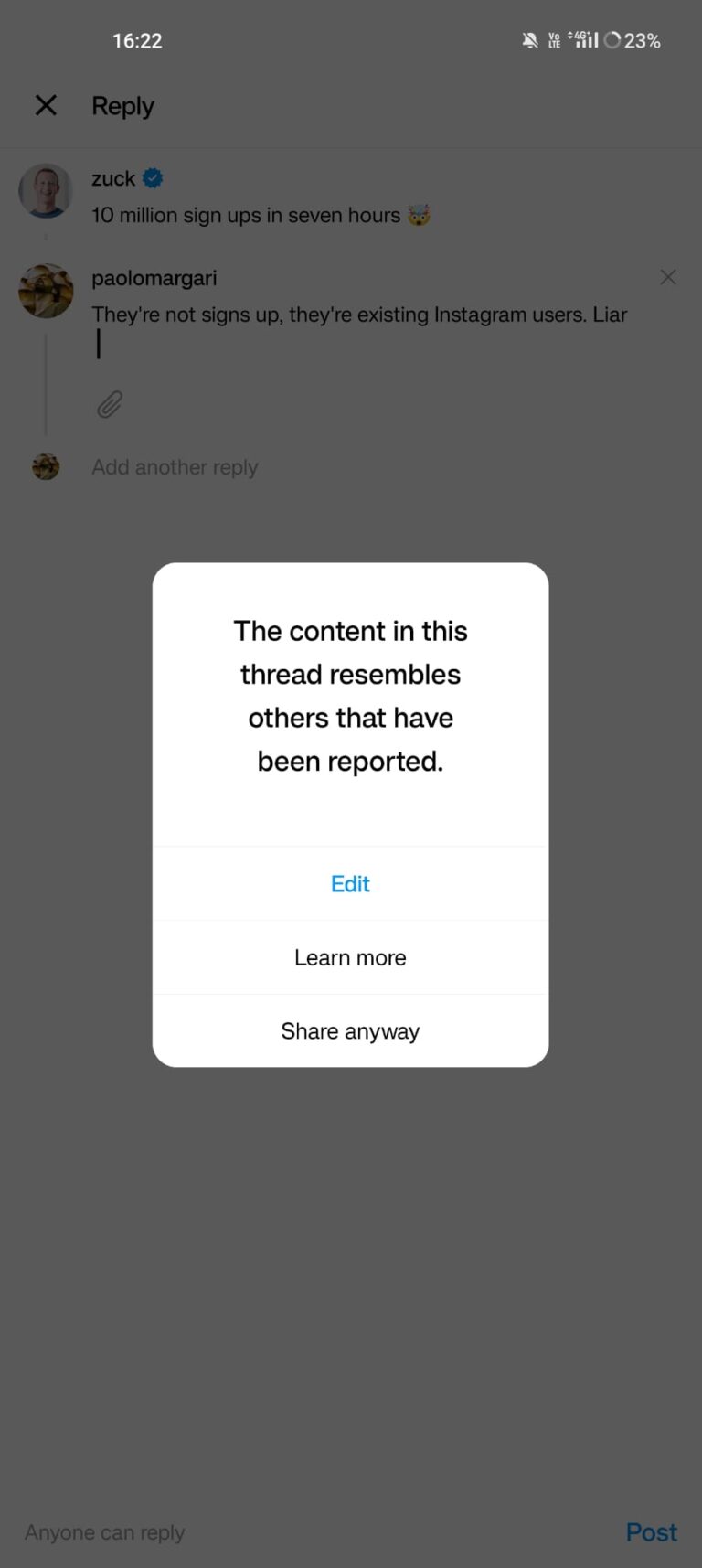 threads social media meta